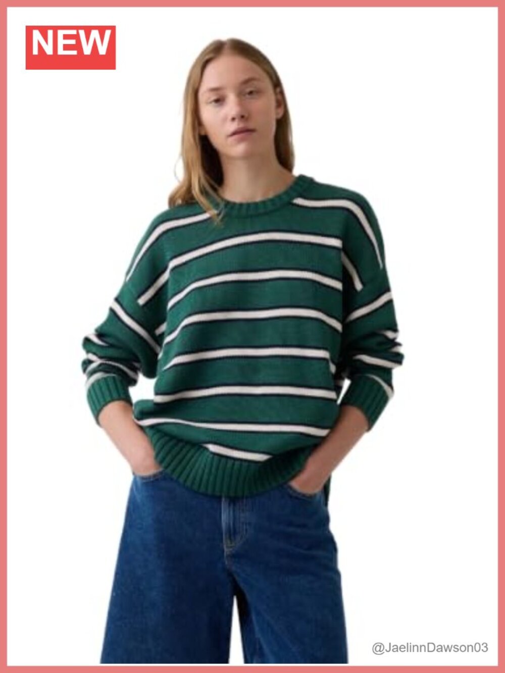 Oversized Boyfriend Crewneck Pullover Sweater Lightweight Loose Fit